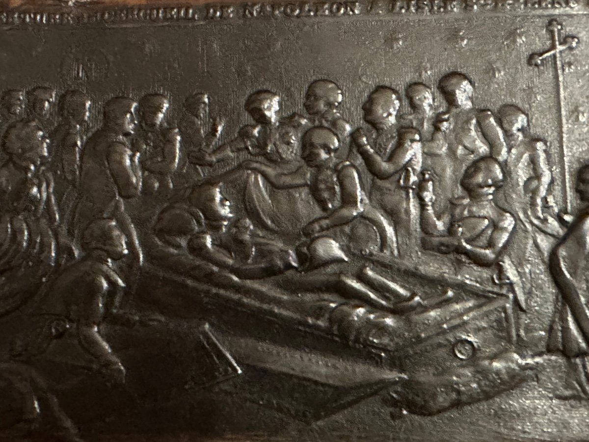 Tabatière Empire, Ouverture Du Cercueil De Napoléon. -photo-2