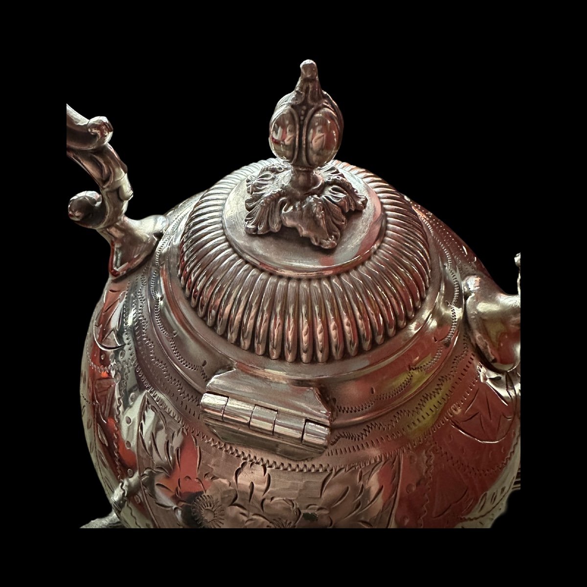 Samovar / Théière Angleterre XIX ème. -photo-2