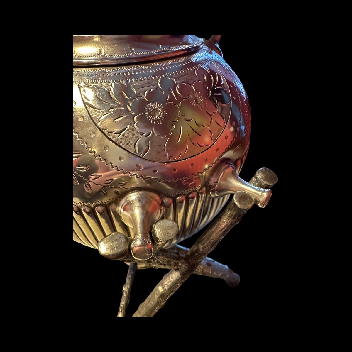 Samovar / Théière Angleterre XIX ème. -photo-3