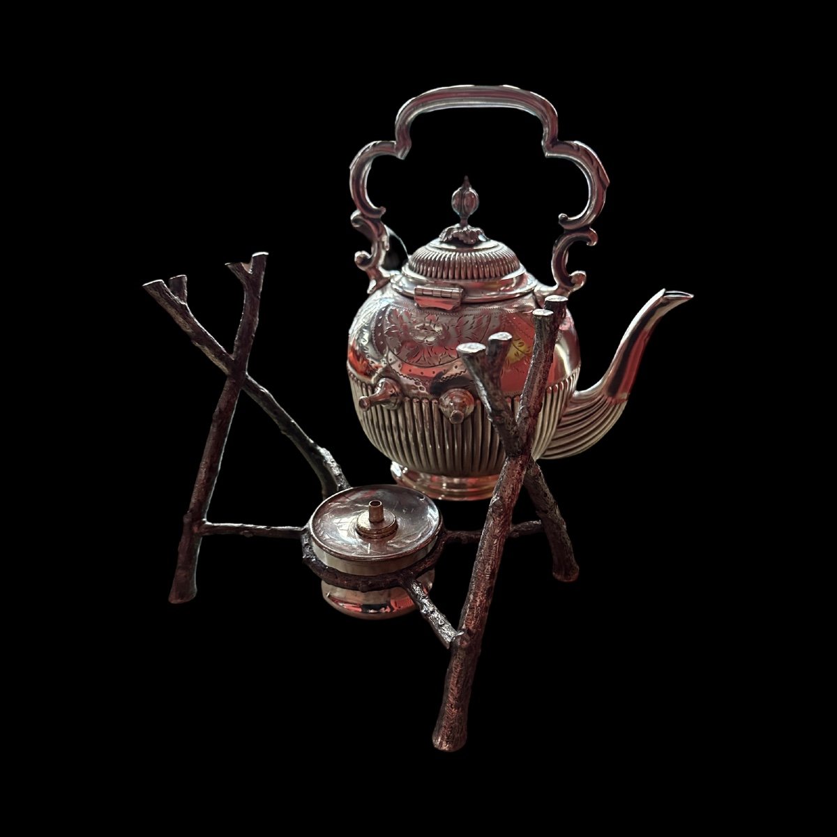 Samovar / Théière Angleterre XIX ème. -photo-2