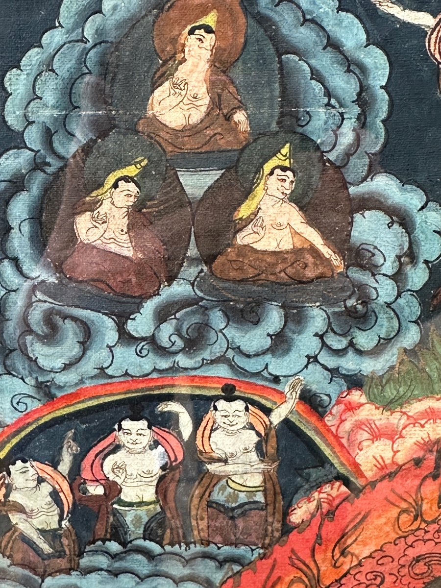 Tibetan Mandala Thangka, 19th Century. -photo-4