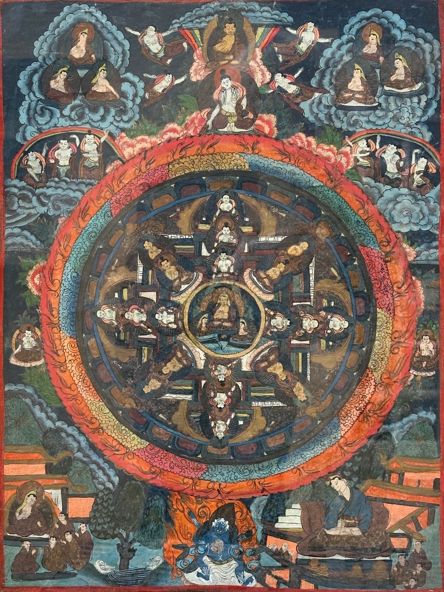 Tibetan Mandala Thangka, 19th Century. 