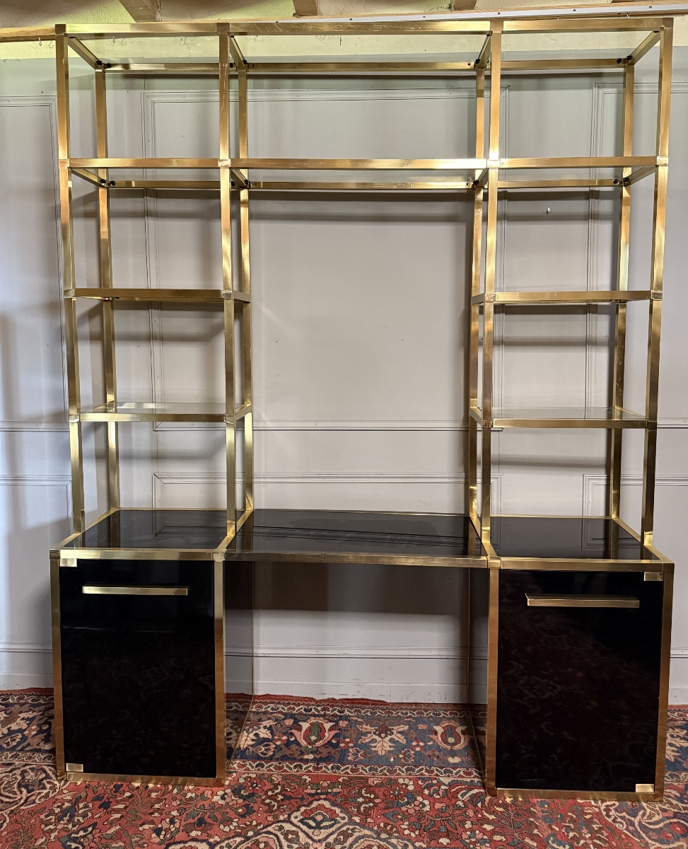 Kim Moltzer 1970 Bookcase - Desk And Coffee Table. -photo-2