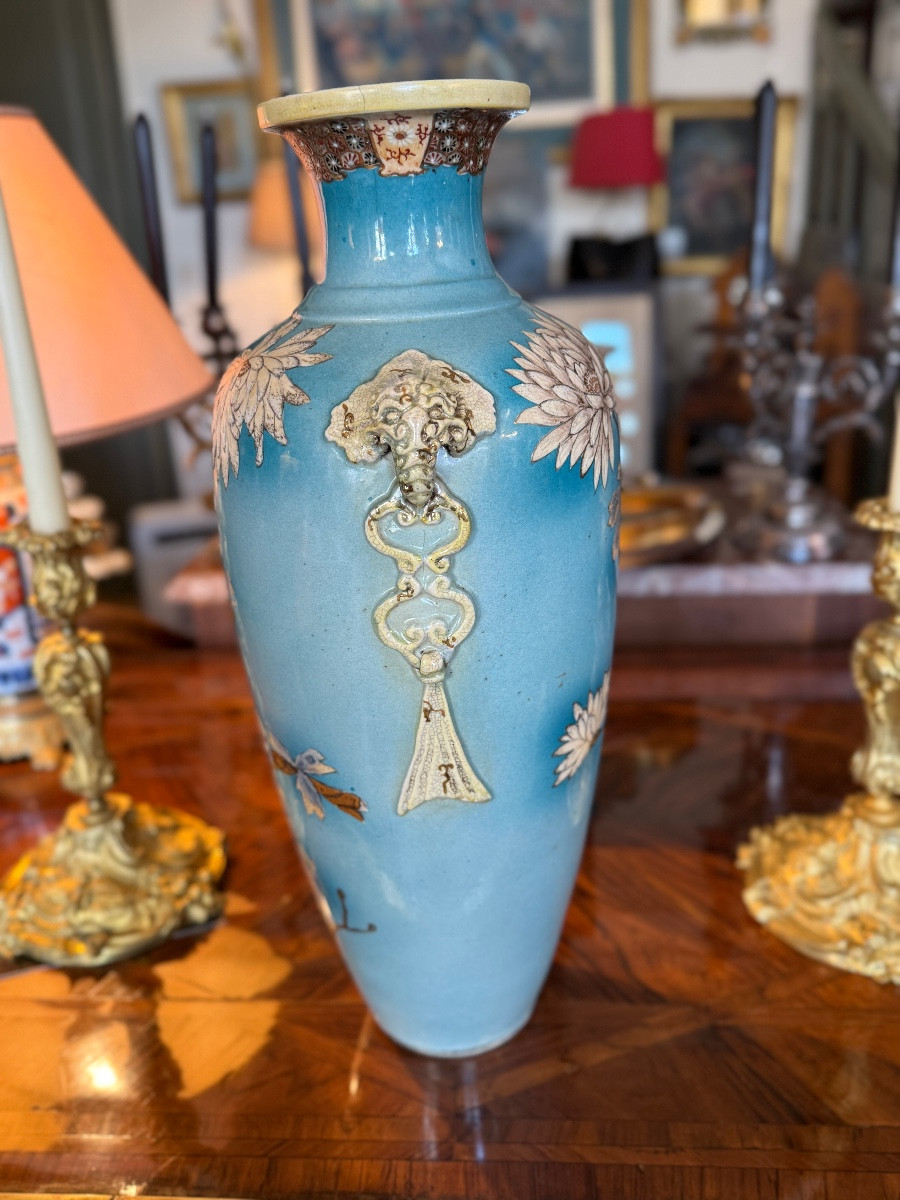 Large Satsuma Presentation Vase, Japan, Circa 1900. -photo-2