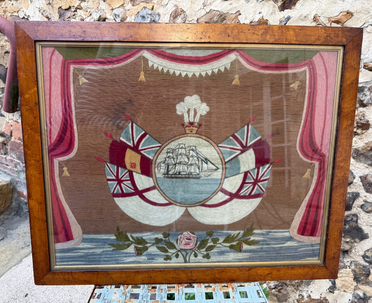 English Sailor's Woolwork (woolies). 19th Century. -photo-2