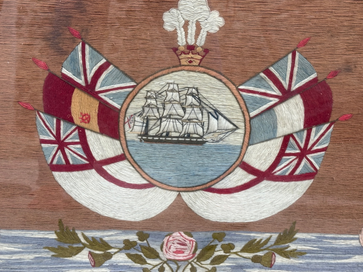 English Sailor's Woolwork (woolies). 19th Century. -photo-1