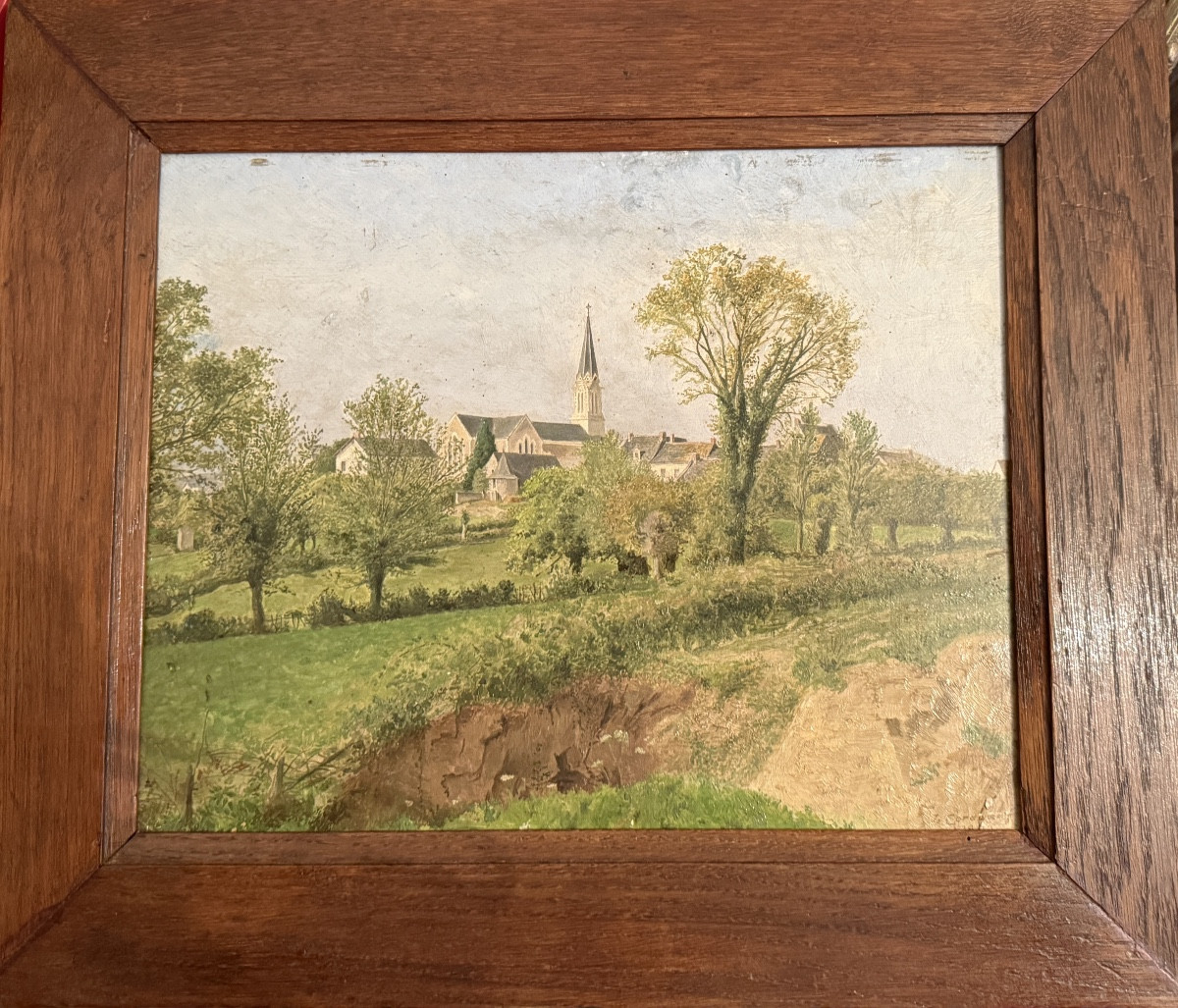 Jean Corabœuf (1879-1947) Village Of Pannecé Pays De Loire. France. -photo-2