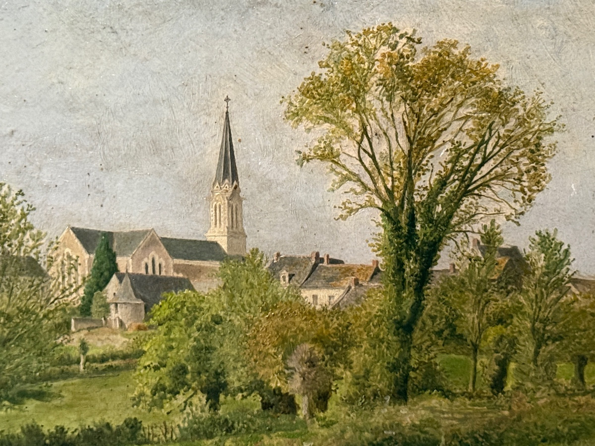 Jean Corabœuf (1879-1947) Village Of Pannecé Pays De Loire. France. -photo-3