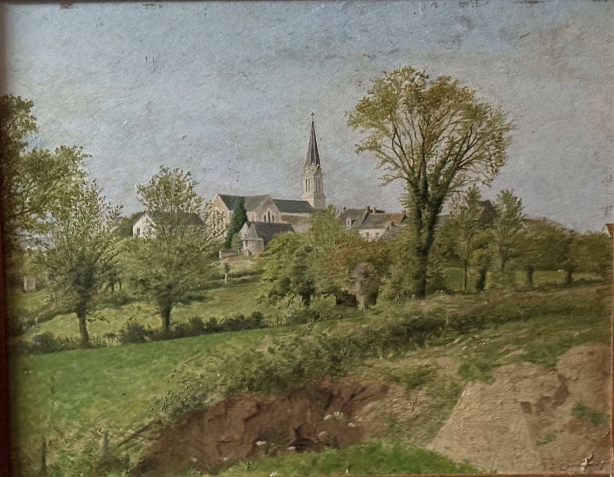 Jean Corabœuf (1879-1947) Village Of Pannecé Pays De Loire. France. -photo-4