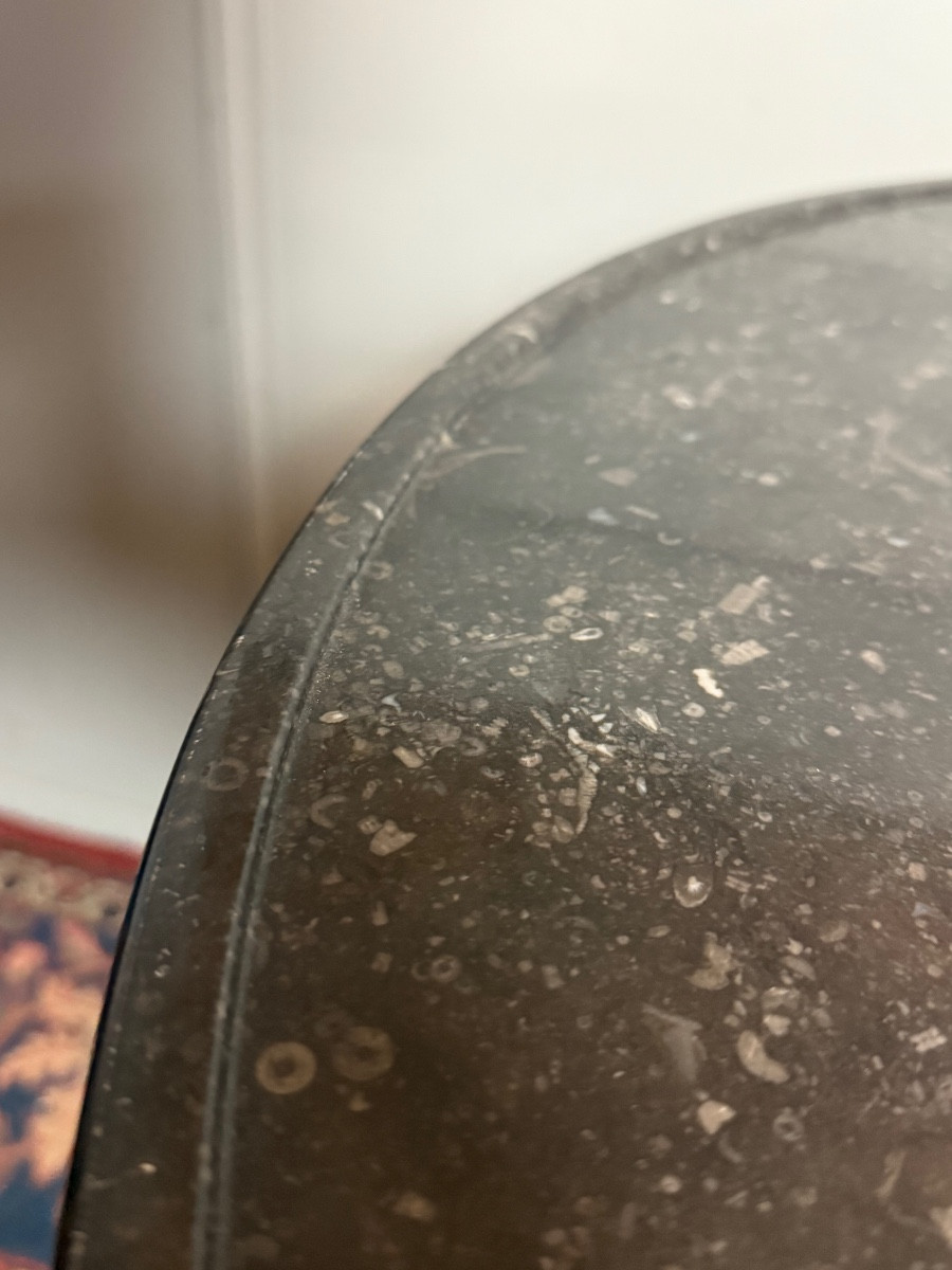 Guéridon d'époque Empire en acajou. -photo-1