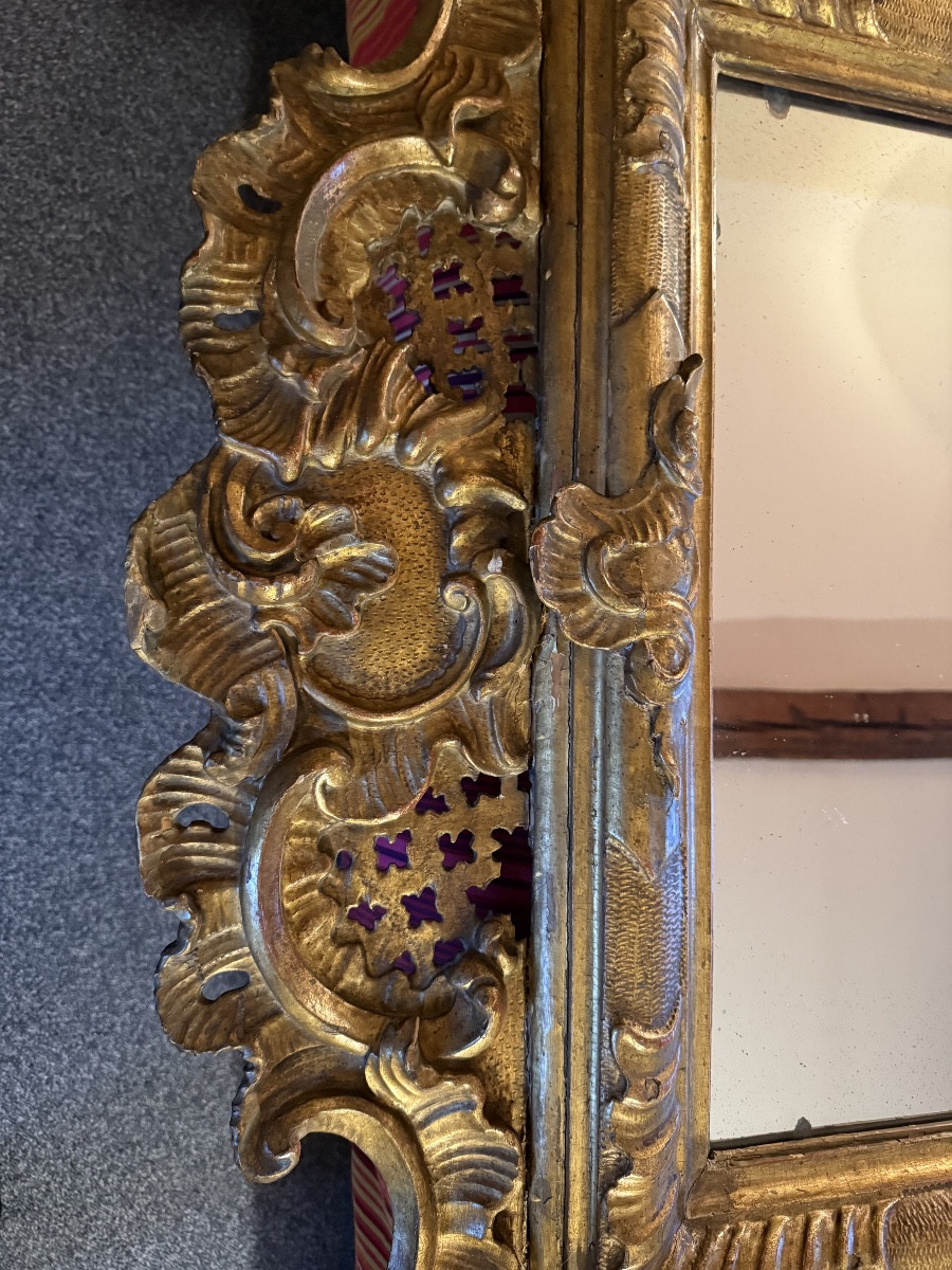 Glace  Italienne d'époque Régence. -photo-5