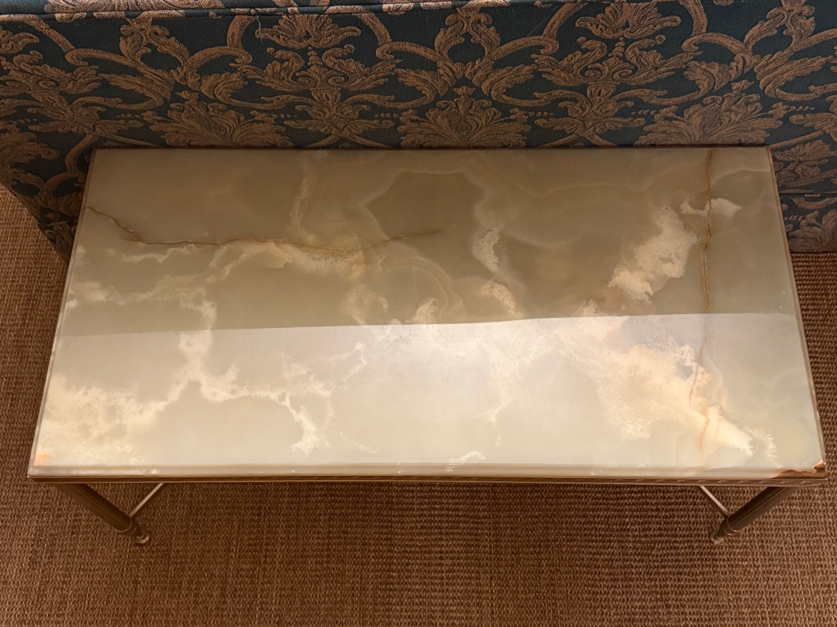 Coffee Table In Onyx. -photo-4
