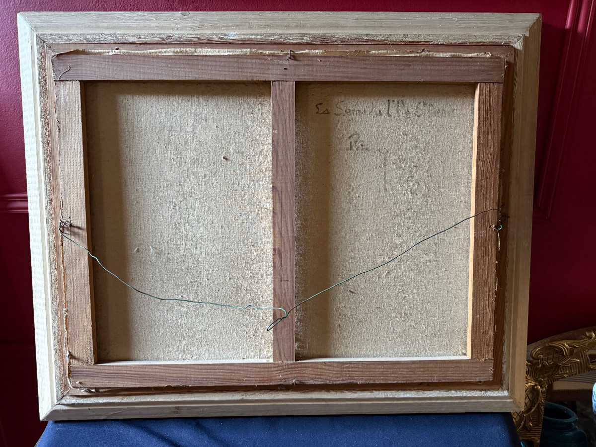 The Seine At The Island Of Saint Denis Near Paris, France. -photo-1