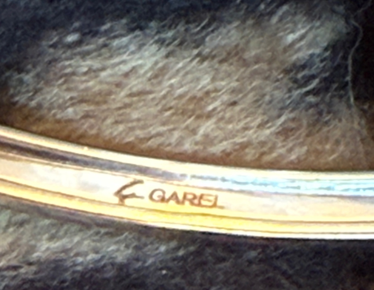 Bracelet " Néima " Maison GAREL" Diamants et or blanc. -photo-3