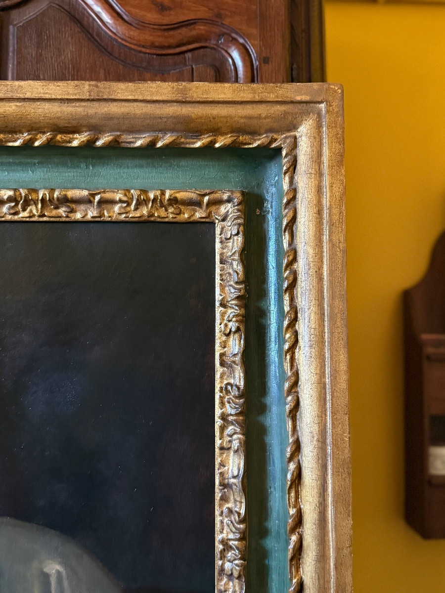Oil Painting Depicting A Portrait Of A Scholar During The Reign Of Louis XVI. -photo-2