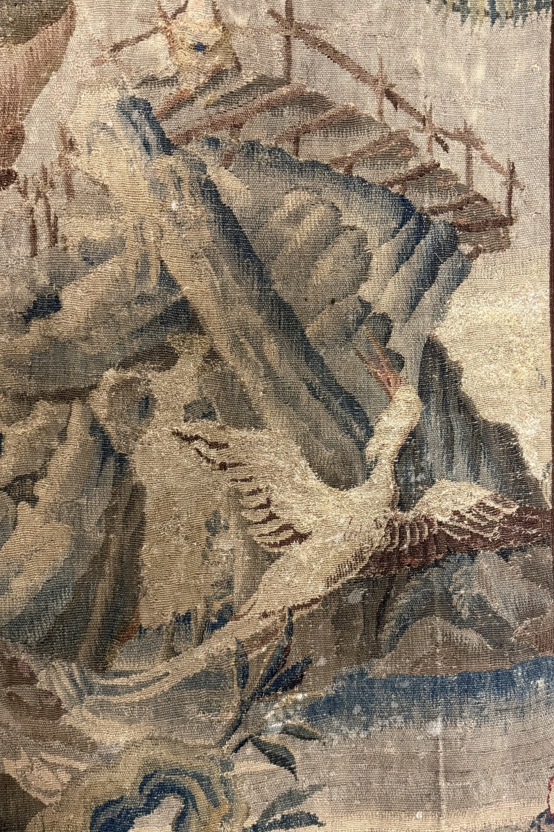 Tapisserie d'Aubusson d'époque XVIII ème. Carton de Jean -Baptiste Pillement. -photo-4