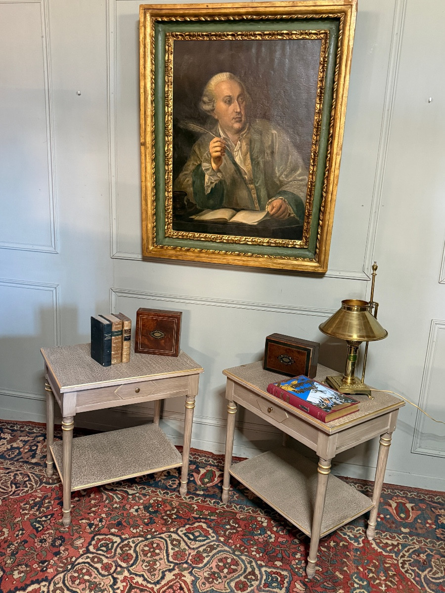 Pair Of Louis XVI Bedside.  