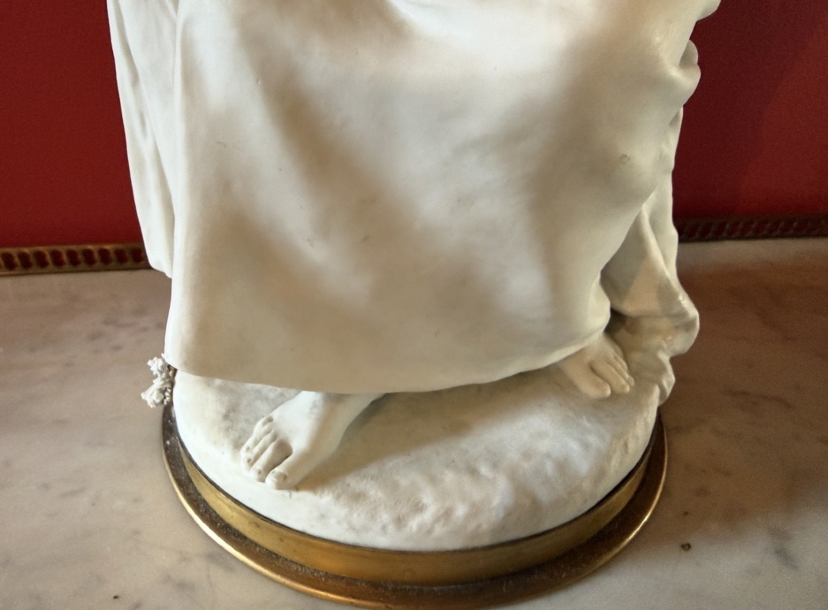 Biscuit " La maternité " attribué à Paul Dubois ( 1829- 1905 ). -photo-2