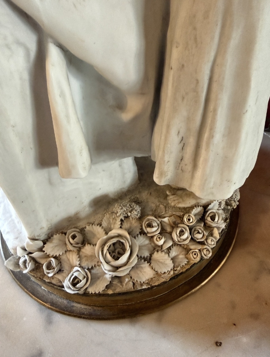 Biscuit " La maternité " attribué à Paul Dubois ( 1829- 1905 ). -photo-3