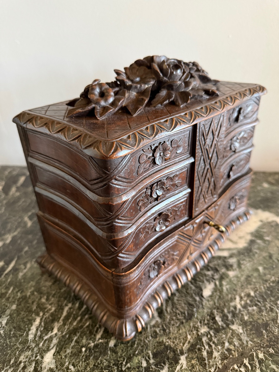 Black Forest Jewelry Box, 19th Century.-photo-4