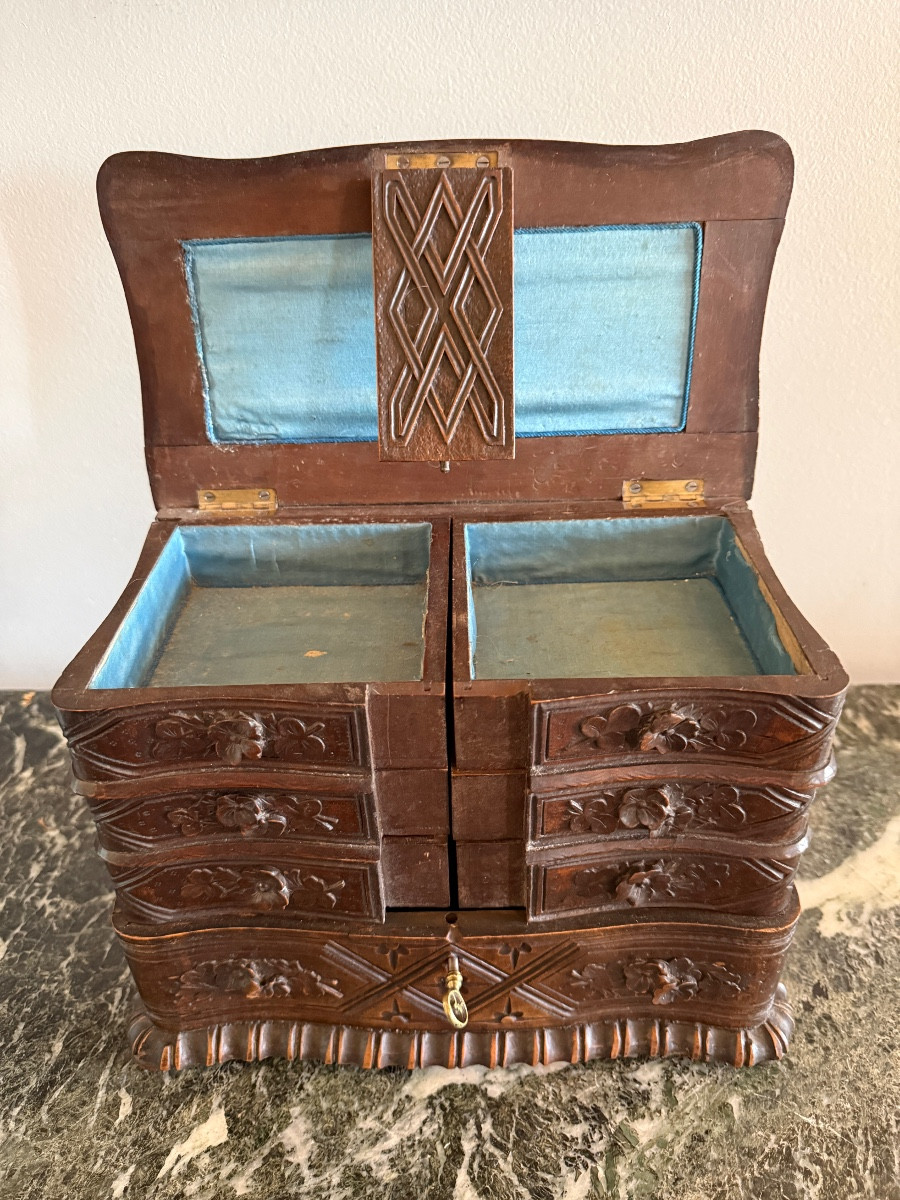 Black Forest Jewelry Box, 19th Century.-photo-3