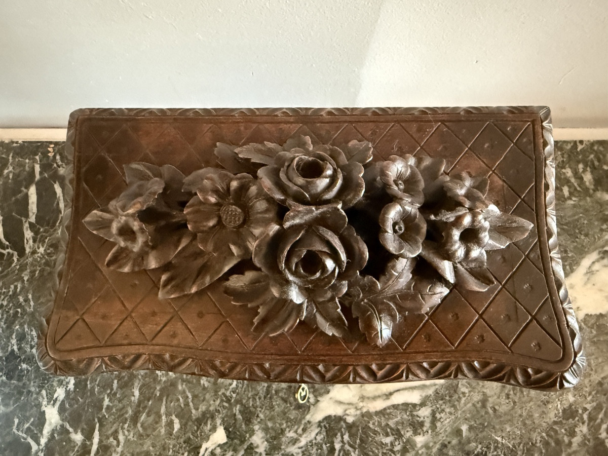 Black Forest Jewelry Box, 19th Century.-photo-4