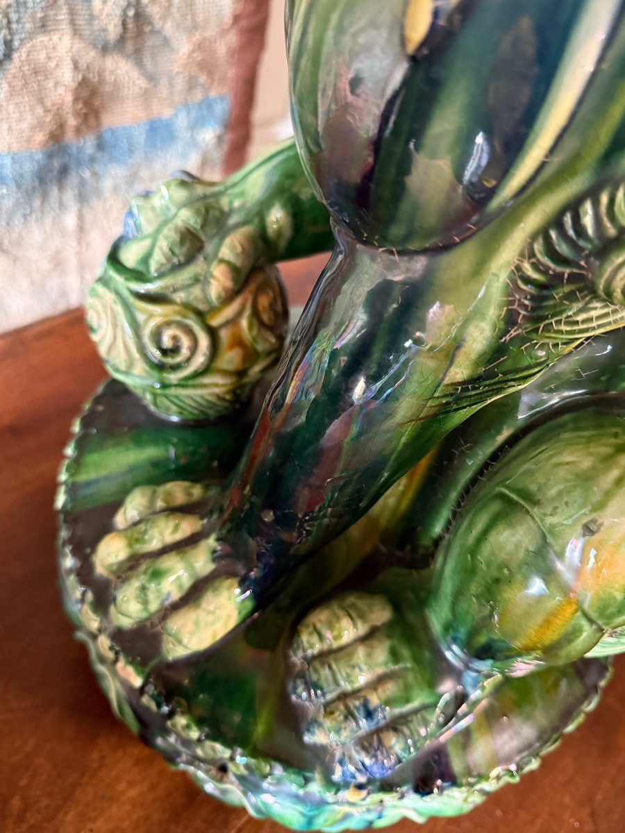 Paire de grands chiens de FÔ Chinois. -photo-4