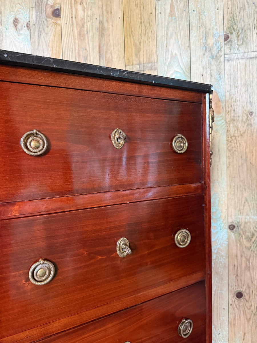 Louis XVI Style Chiffonier In Mahogany.-photo-4