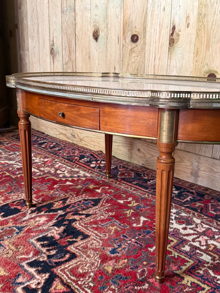 Table basse de style Louis XVI en acajou. -photo-3