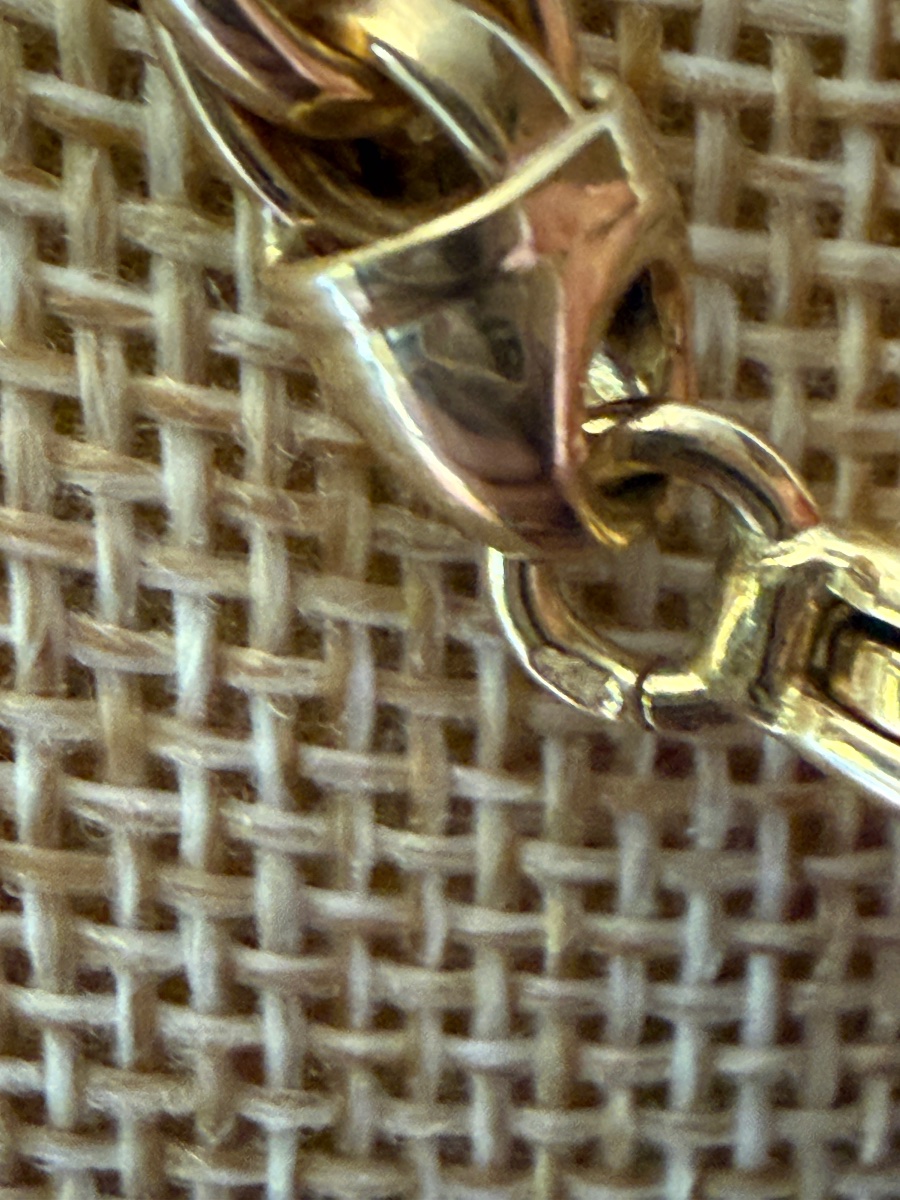 Twisted-link Gold Necklace.  31.2 Grams. -photo-3