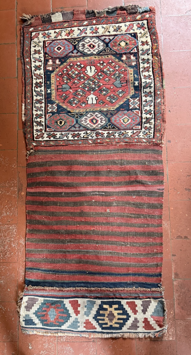 Persian Kurdish Saddle Blanket/saddle Bag. Kurdistan, Iran. 