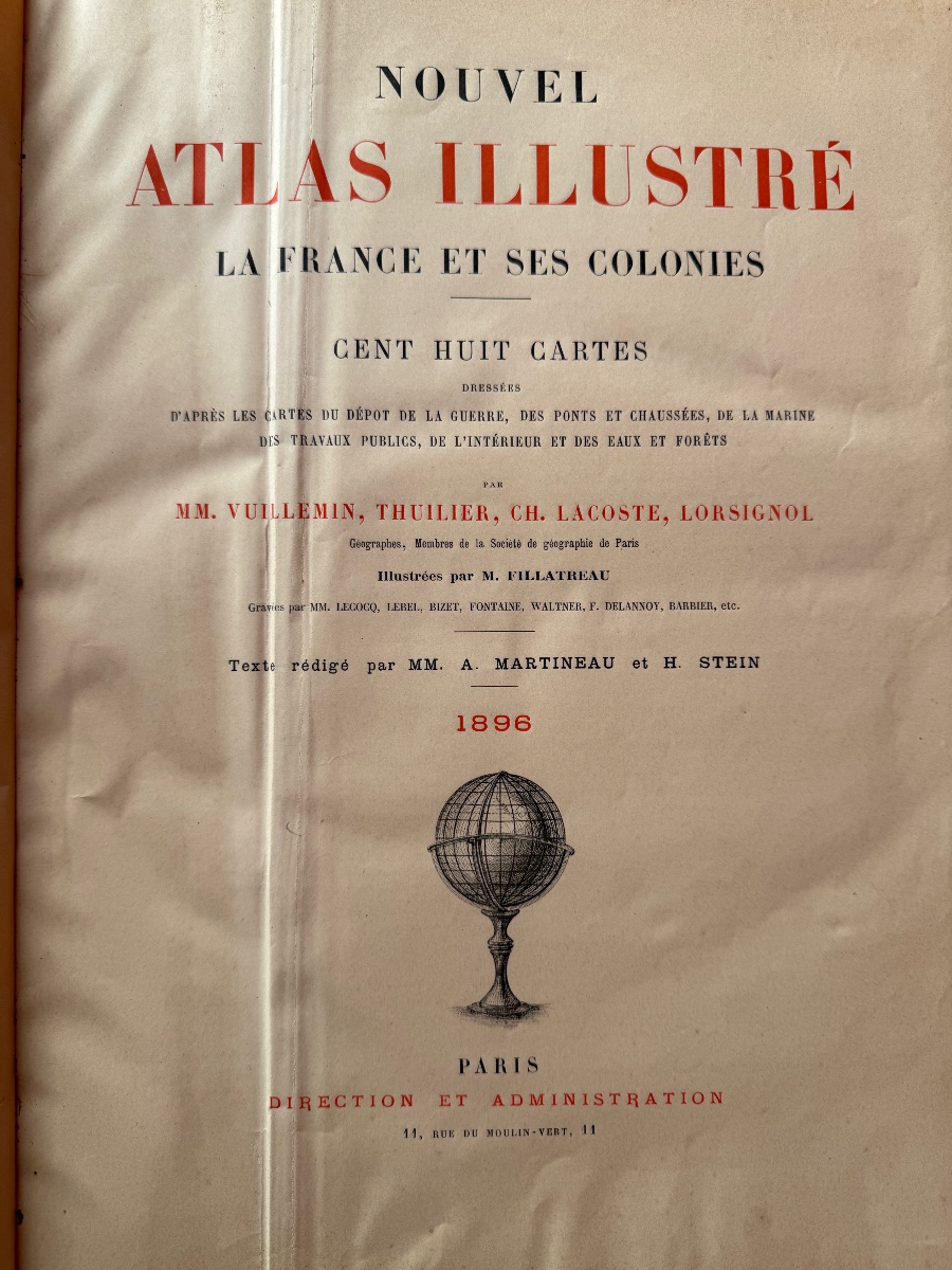 Deux atlas Géographie universelle et la France et ses colonies .-photo-3