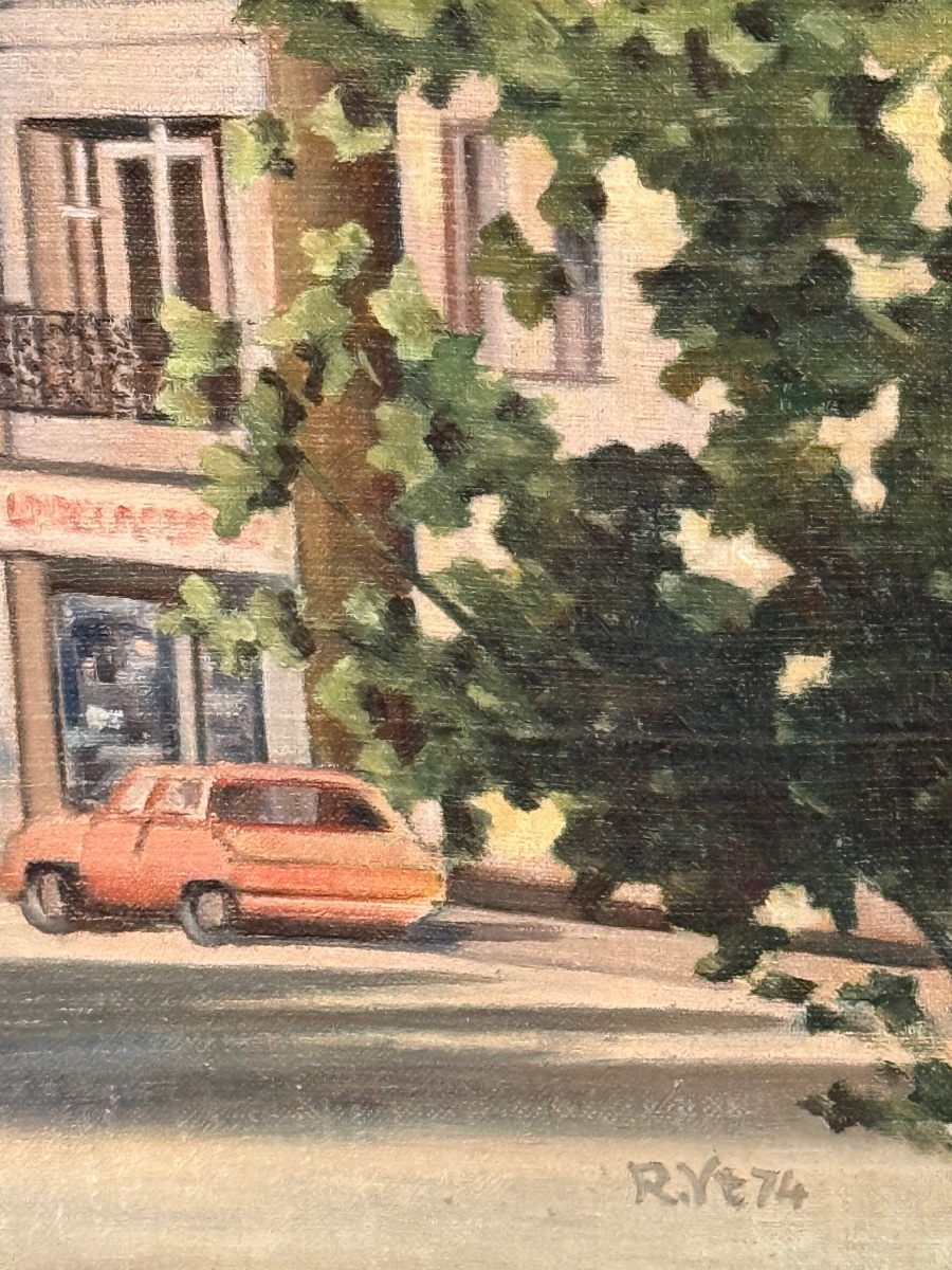 Peinture naïve. Ville de l'AIGLE ( orne ) Normandie France. -photo-1