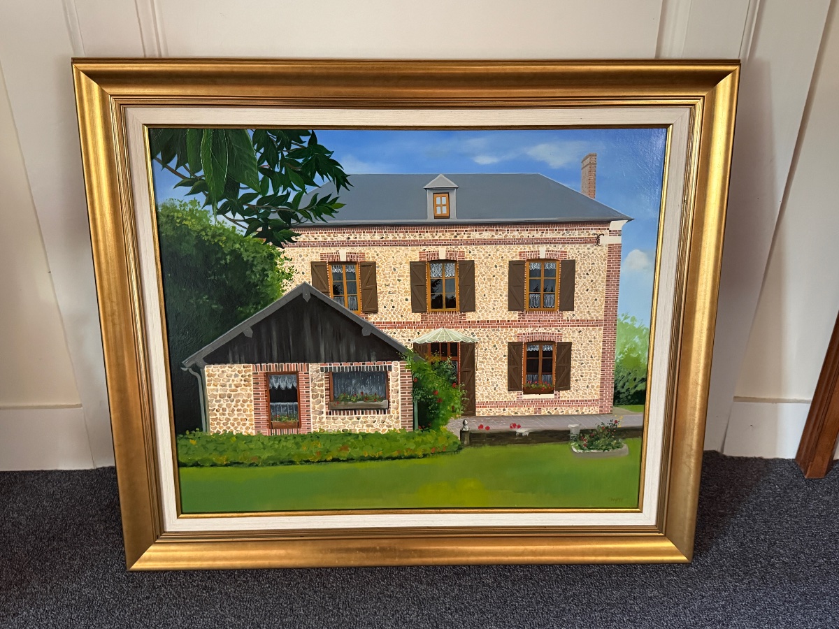 A Pair Of Portraits Of A House In Normandy. The Two Facades. -photo-3