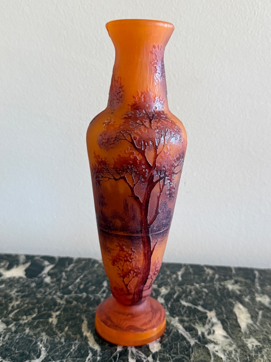 Daum Art Nouveau Vase. -photo-2