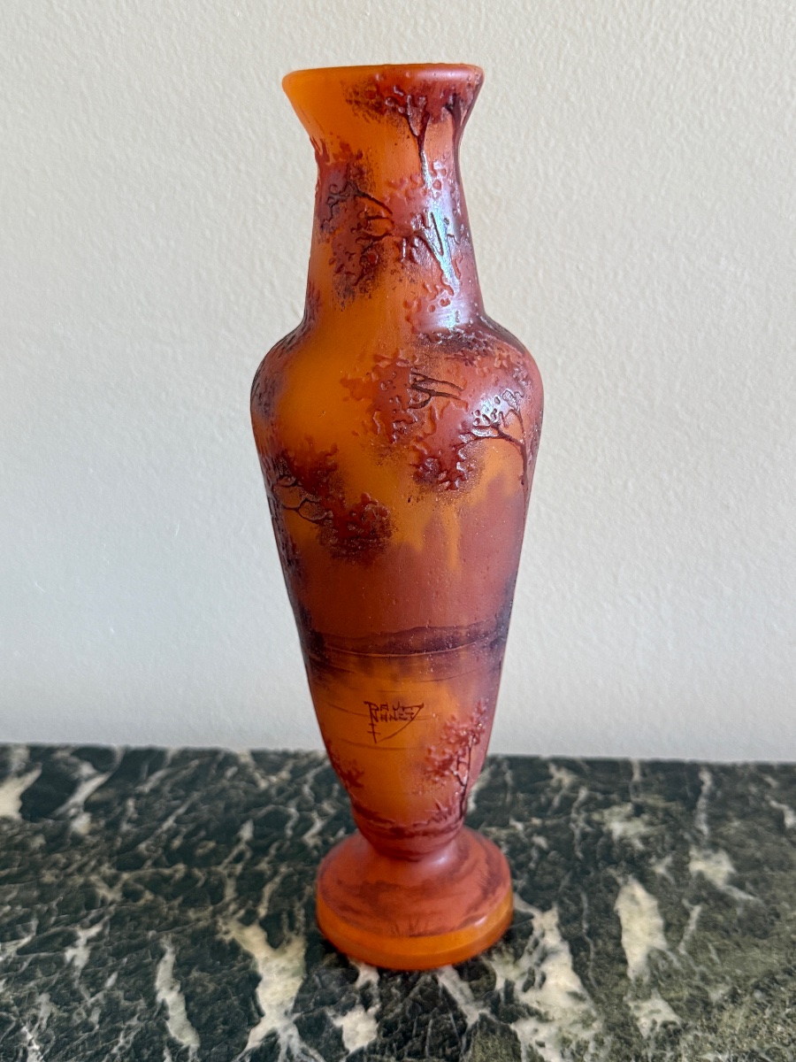 Daum Art Nouveau Vase. -photo-3
