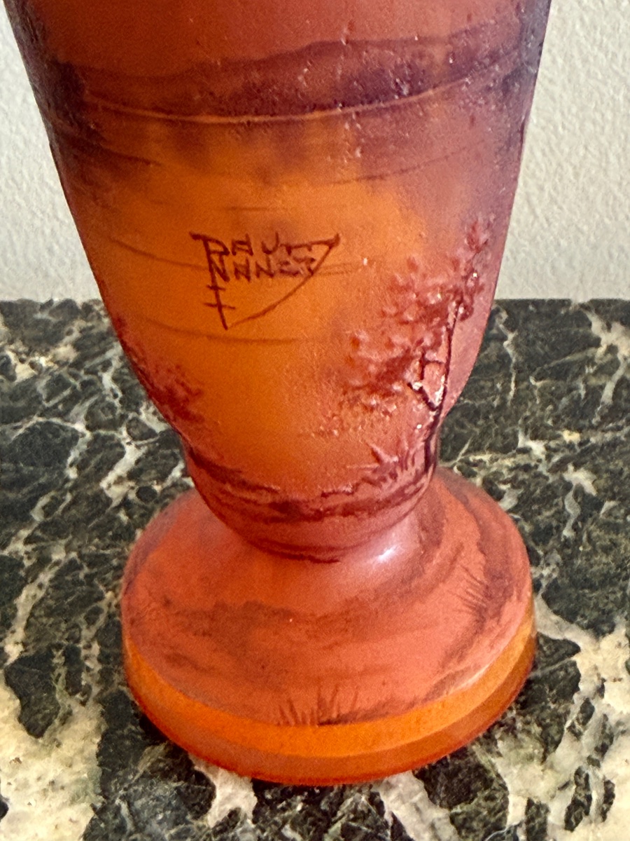 Daum Art Nouveau Vase. -photo-4
