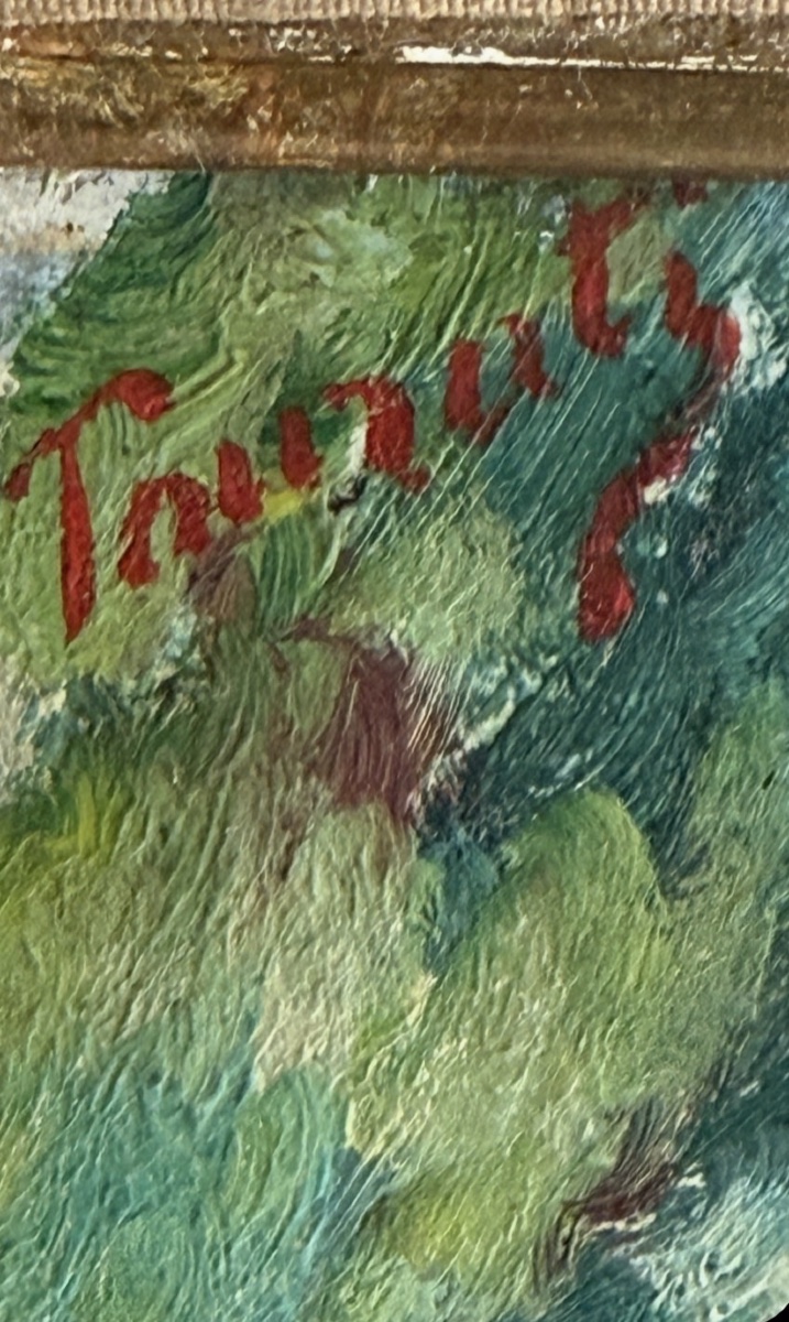 Provençal Landscape. Oil On Canvas Attributed To Olive Tamari (1898–1980). -photo-1