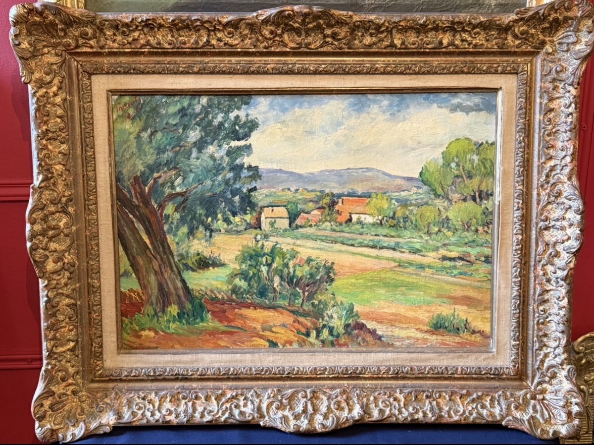Provençal Landscape. Oil On Canvas Attributed To Olive Tamari (1898–1980). 