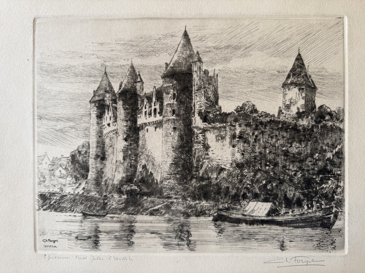 Charles Forget (1886–1960) Collection Of 15 Original Etchings. Views Of France. -photo-7