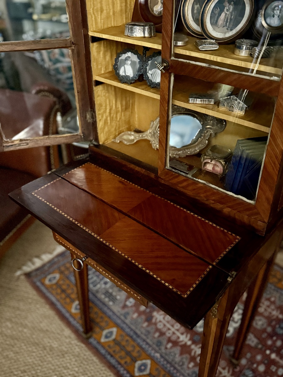 Petit bonheur du jour d'époque Louis XVI. XVIII ÈME. -photo-2