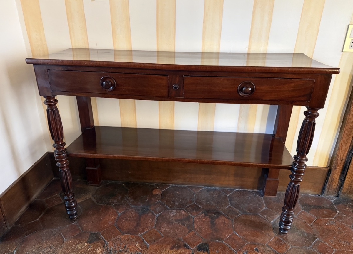Console/desserte en acajou d'époque XIX ème. 