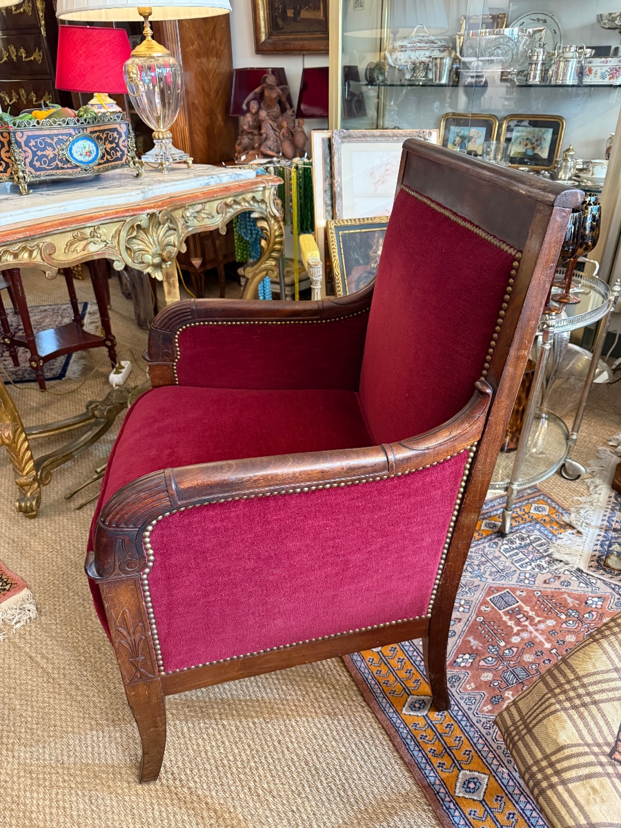 An Empire-style Mahogany Daybed. -photo-4