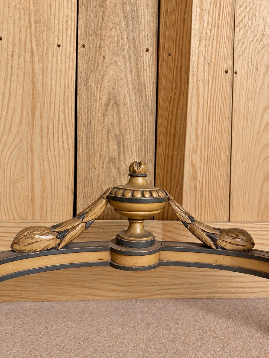 Ensemble console et trumeau de style Directoire en bois peint. -photo-3