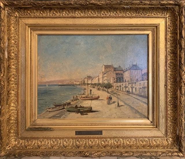 Nice «  La baie des anges «  Mascart Gustave ( 1834-1914 ) Dit Taverny. 
