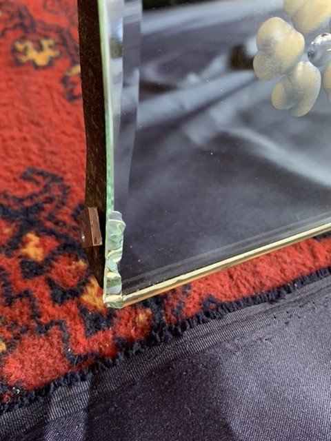 1950 Venice Mirror With Flower And Grass Reserves-photo-1