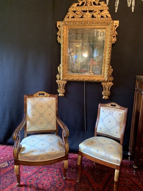Louis XVI Ice In Golden Wood-photo-3