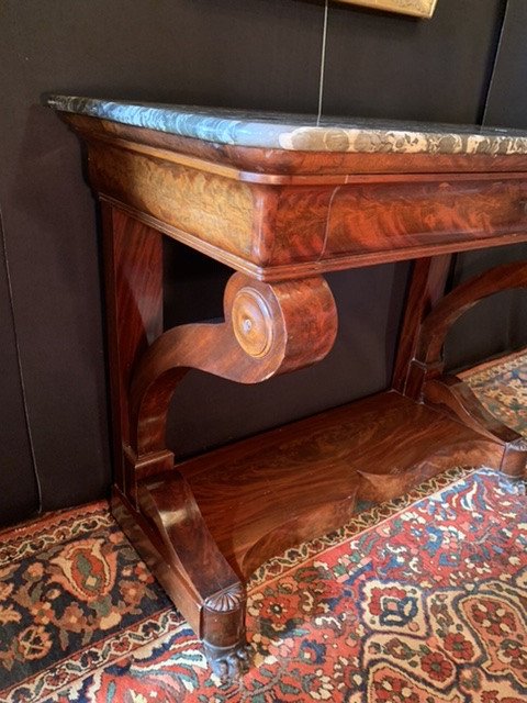 Mahogany Restoration Period Console.-photo-2