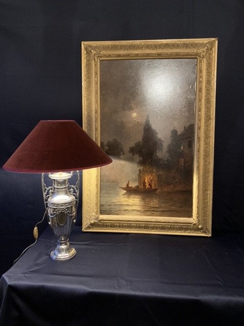 Large Louis XVI Style Lamp.-photo-1