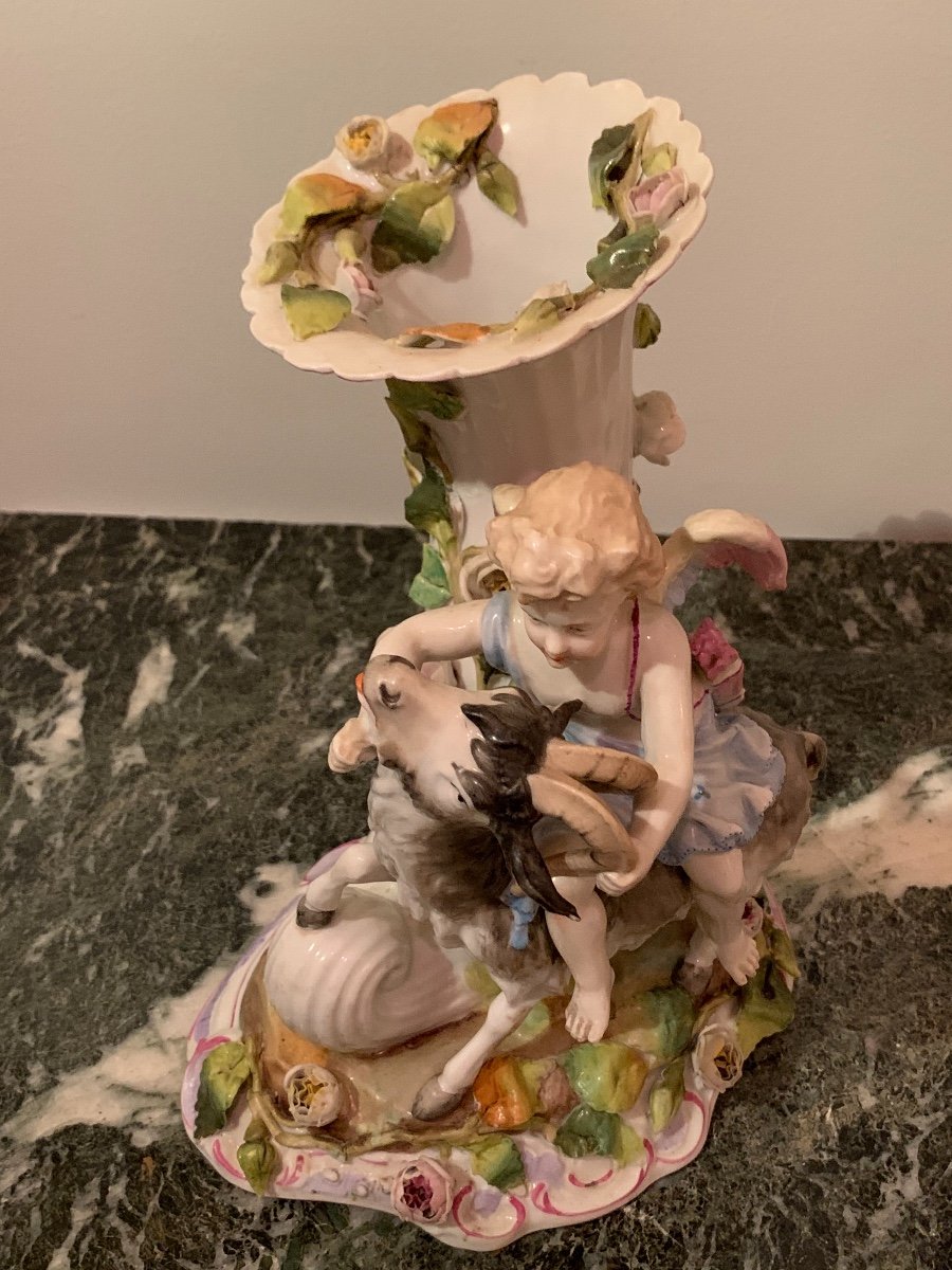 Pair Of Porcelain Subjects. Germany XIX Th.-photo-3